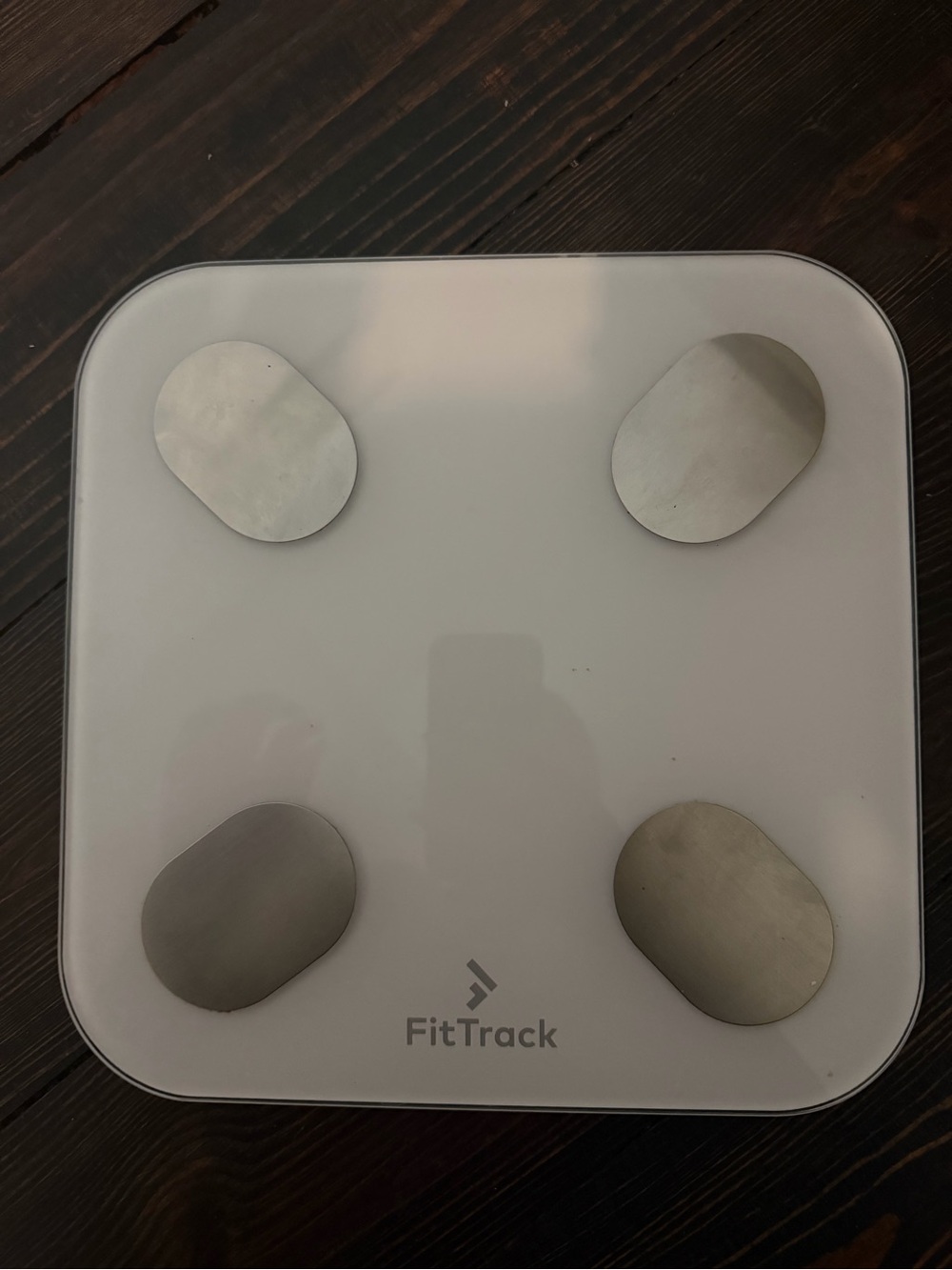 FitTrack Glass Digital Body Scale - White